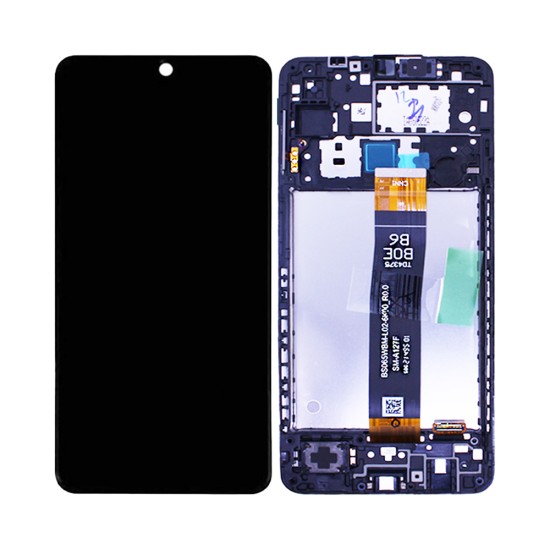 Touch+Display+Frame Samsung Galaxy A12/A127 Service Pack Black